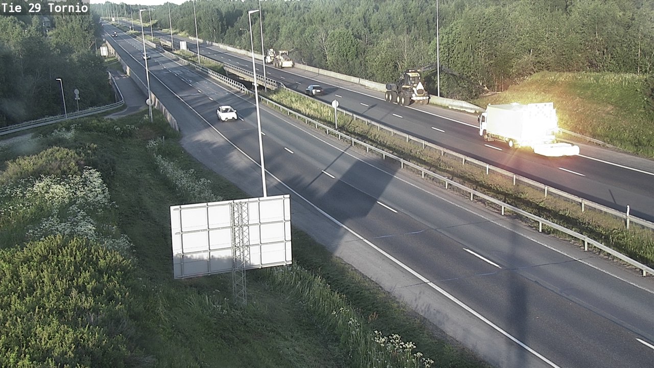 Weather Camera Image Väg 29 Torneå, Tornio, Lappi