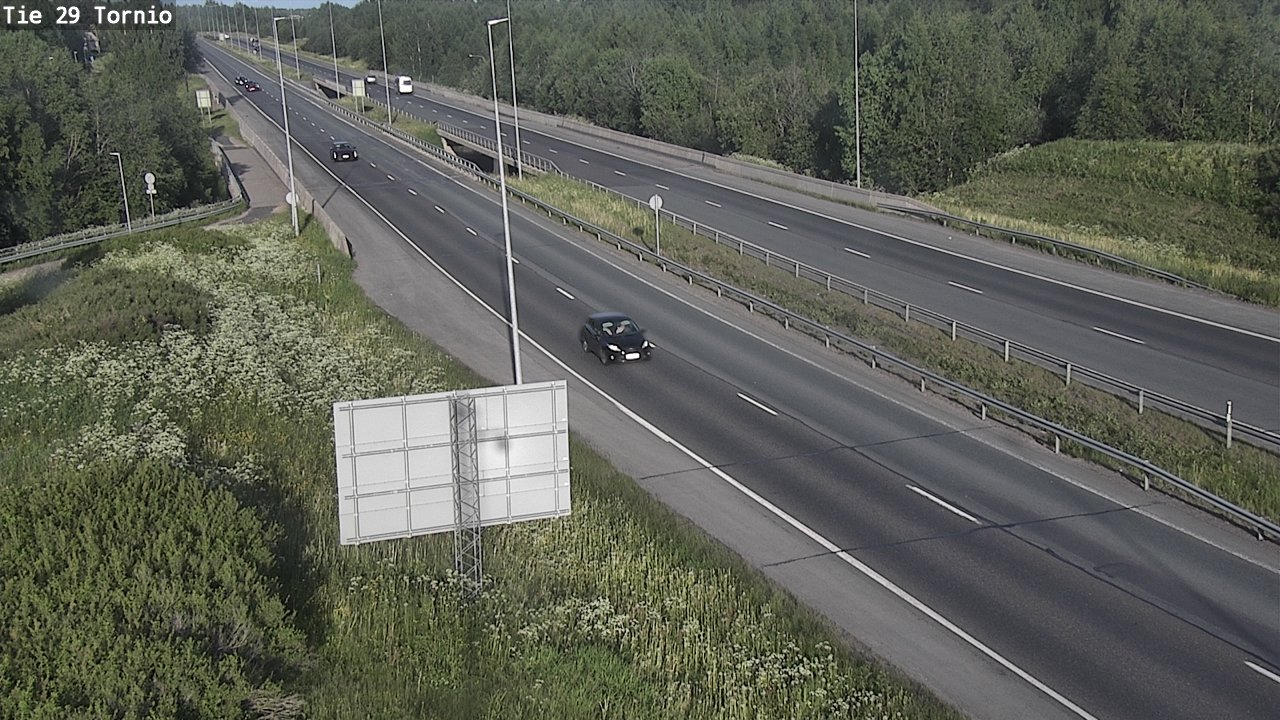 Weather Camera Image Väg 29 Torneå, Tornio, Lappi