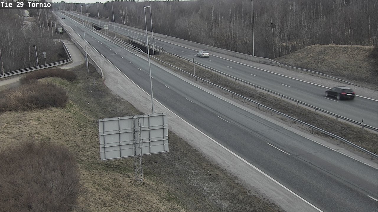 Weather Camera Image Väg 29 Torneå, Tornio, Lappi