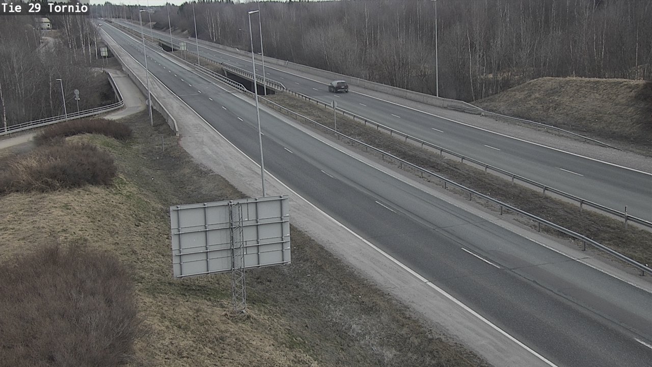 Weather Camera Image Väg 29 Torneå, Tornio, Lappi