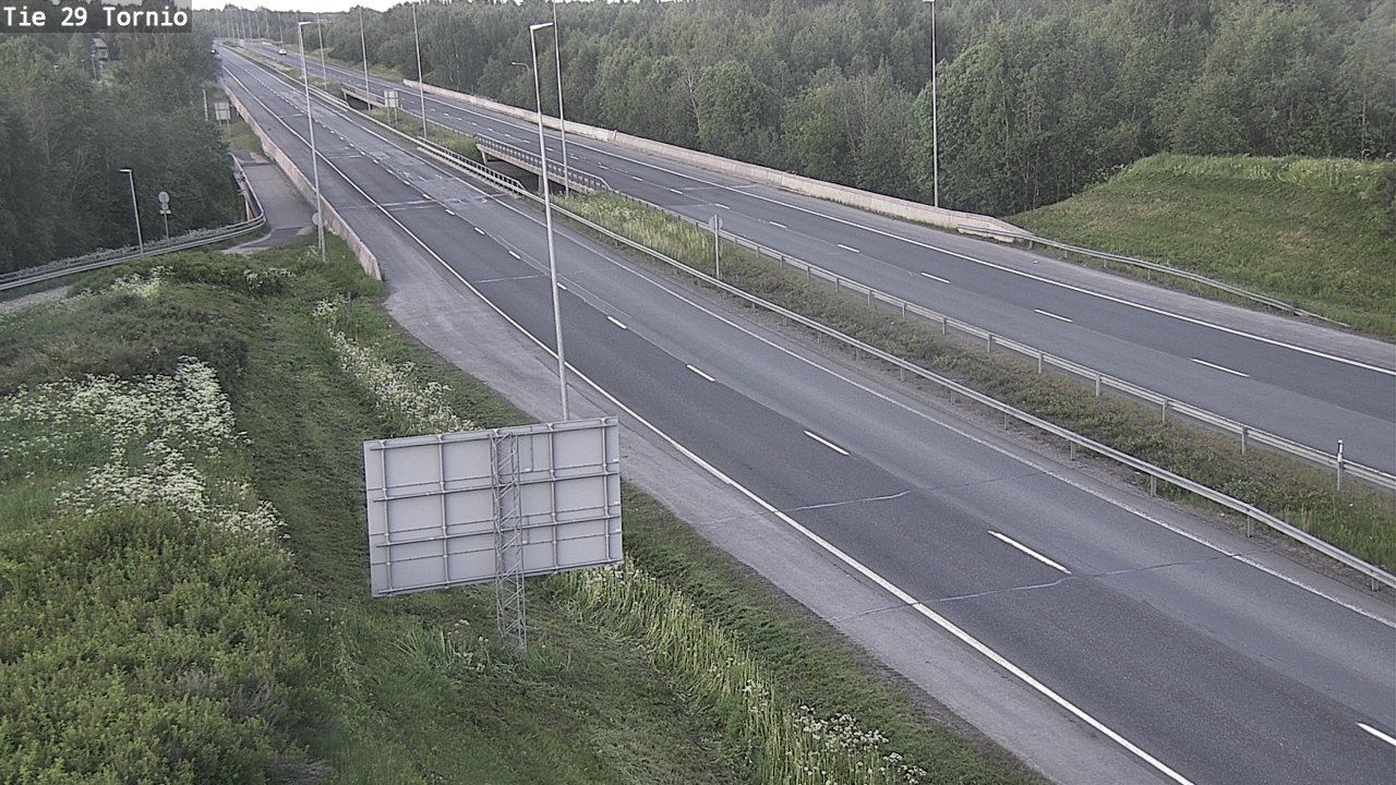 Weather Camera Image Väg 29 Torneå, Tornio, Lappi