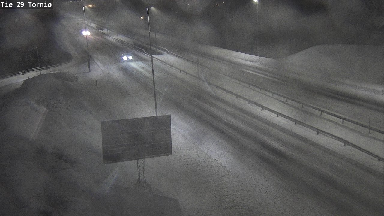 Weather Camera Image Väg 29 Torneå, Tornio, Lappi