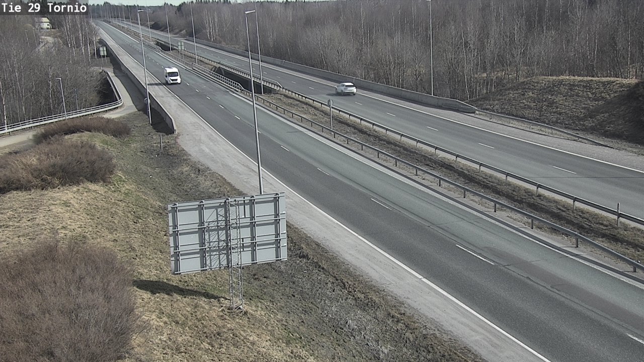 Weather Camera Image Väg 29 Torneå, Tornio, Lappi