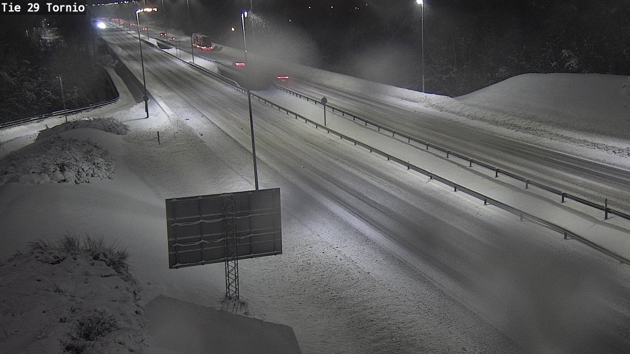 Weather Camera Image Väg 29 Torneå, Tornio, Lappi