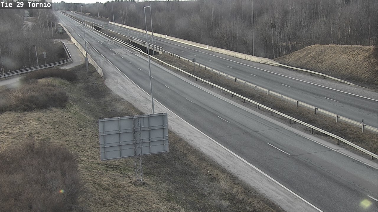 Weather Camera Image Väg 29 Torneå, Tornio, Lappi