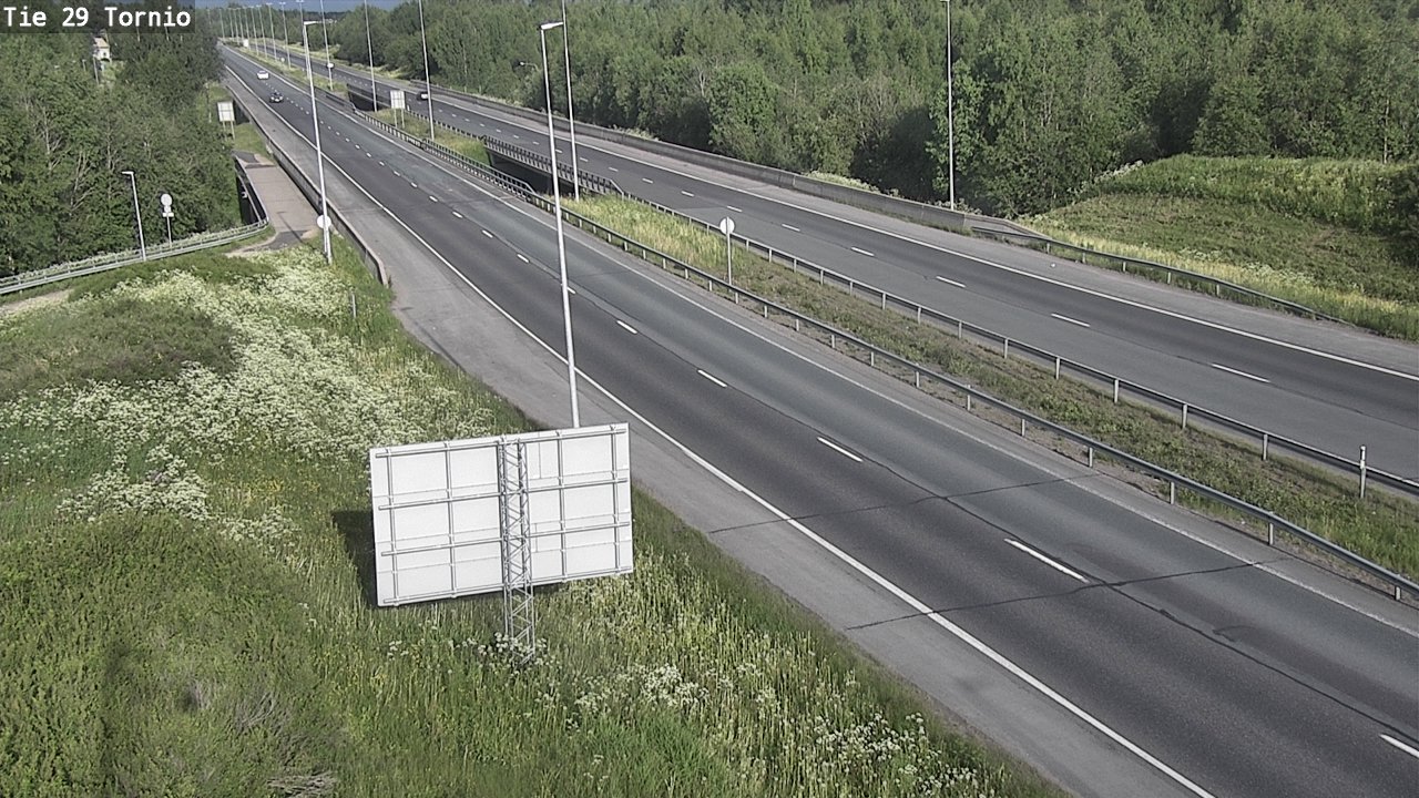 Weather Camera Image Väg 29 Torneå, Tornio, Lappi