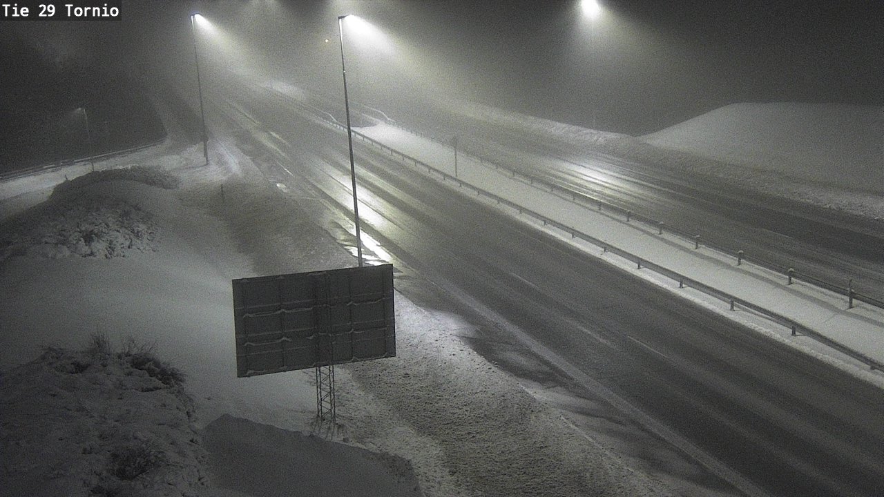 Weather Camera Image Väg 29 Torneå, Tornio, Lappi