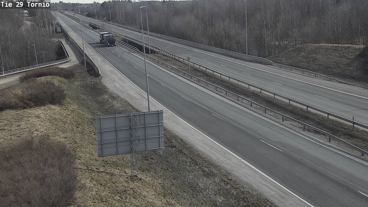 Weather Camera Image Väg 29 Torneå, Tornio, Lappi