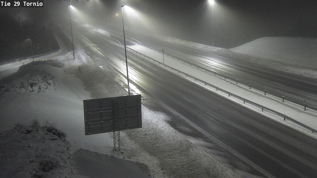 Weather Camera Image Väg 29 Torneå, Tornio, Lappi