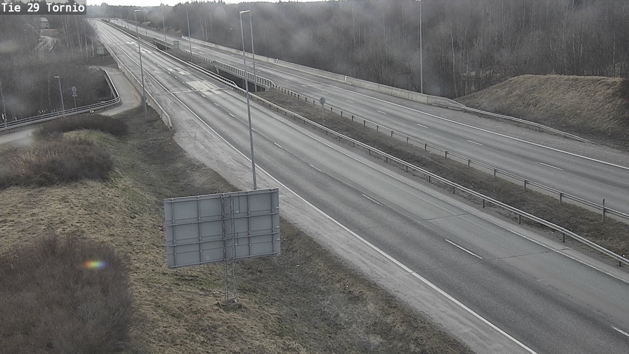 Weather Camera Image Väg 29 Torneå, Tornio, Lappi
