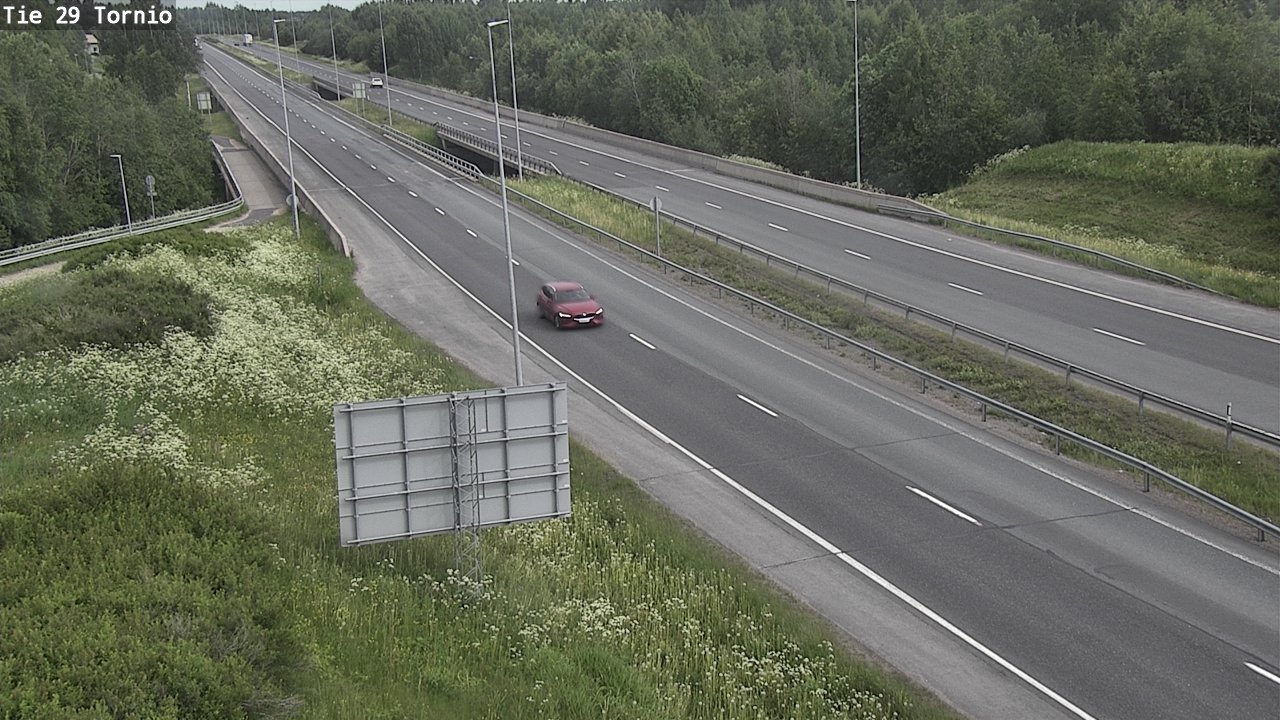 Weather Camera Image Väg 29 Torneå, Tornio, Lappi