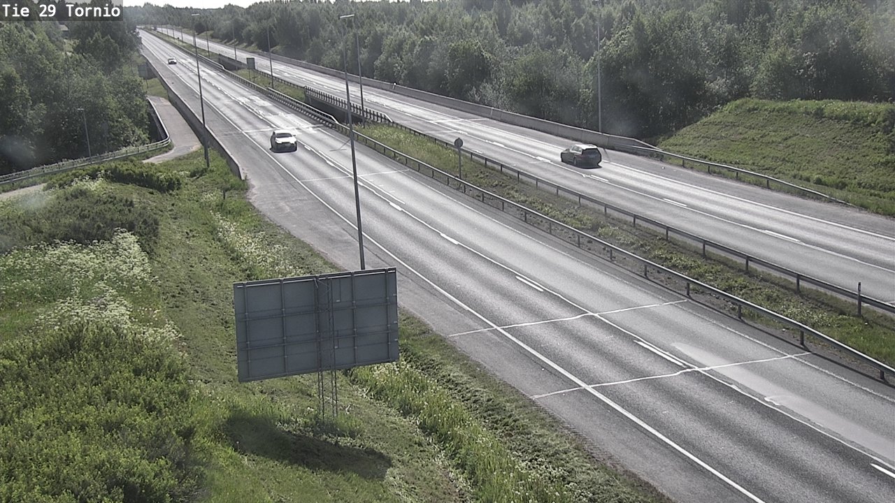 Weather Camera Image Väg 29 Torneå, Tornio, Lappi