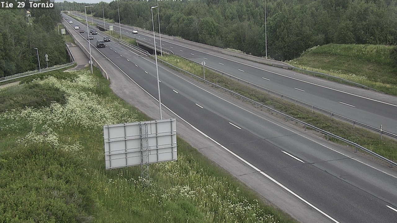 Weather Camera Image Väg 29 Torneå, Tornio, Lappi