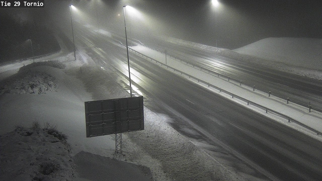 Weather Camera Image Väg 29 Torneå, Tornio, Lappi