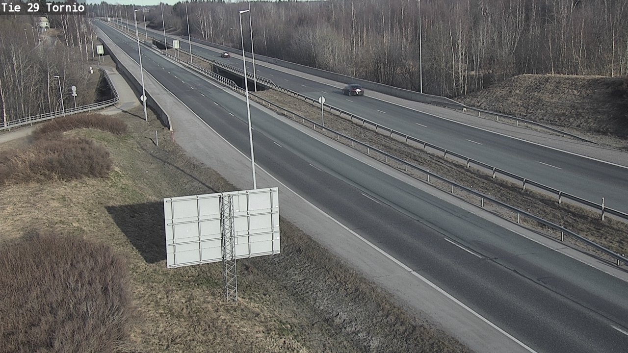 Weather Camera Image Väg 29 Torneå, Tornio, Lappi
