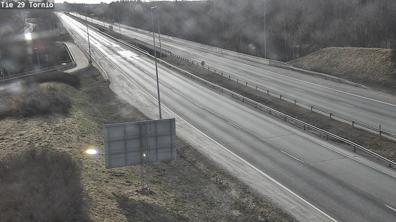 Weather Camera Image Väg 29 Torneå, Tornio, Lappi