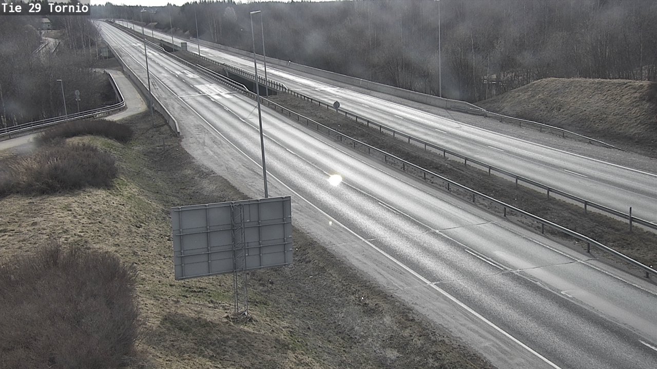 Weather Camera Image Väg 29 Torneå, Tornio, Lappi
