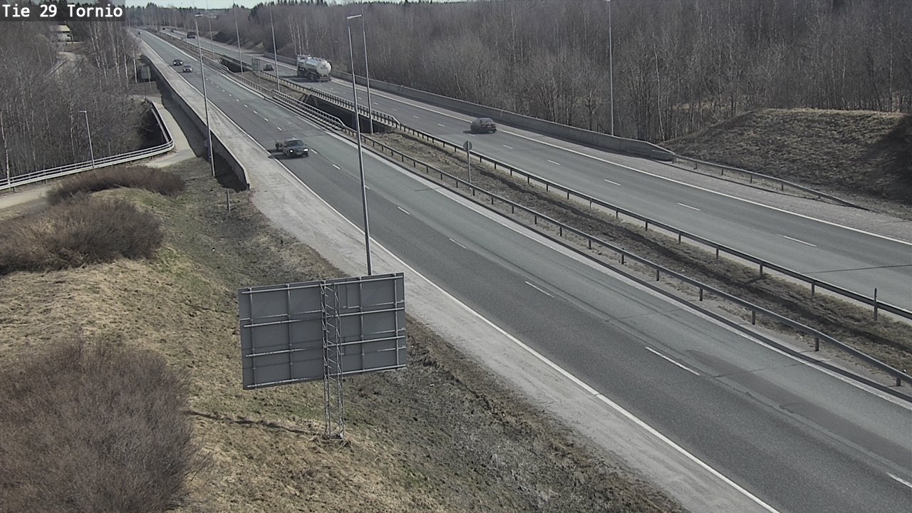 Weather Camera Image Väg 29 Torneå, Tornio, Lappi