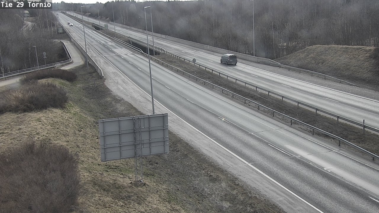 Weather Camera Image Väg 29 Torneå, Tornio, Lappi