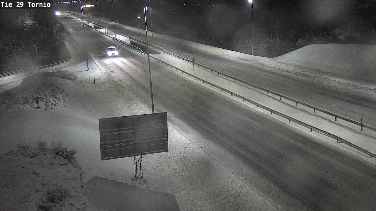 Weather Camera Image Väg 29 Torneå, Tornio, Lappi
