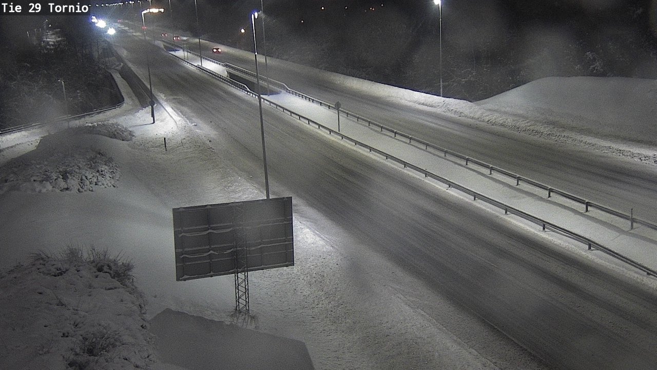 Weather Camera Image Väg 29 Torneå, Tornio, Lappi