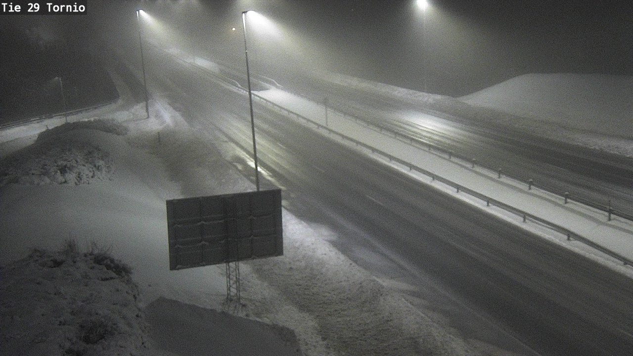 Weather Camera Image Väg 29 Torneå, Tornio, Lappi