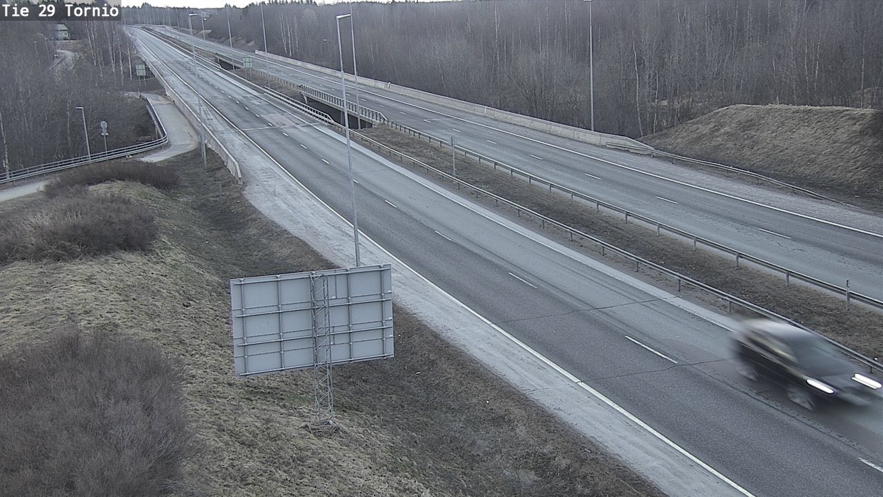 Weather Camera Image Väg 29 Torneå, Tornio, Lappi