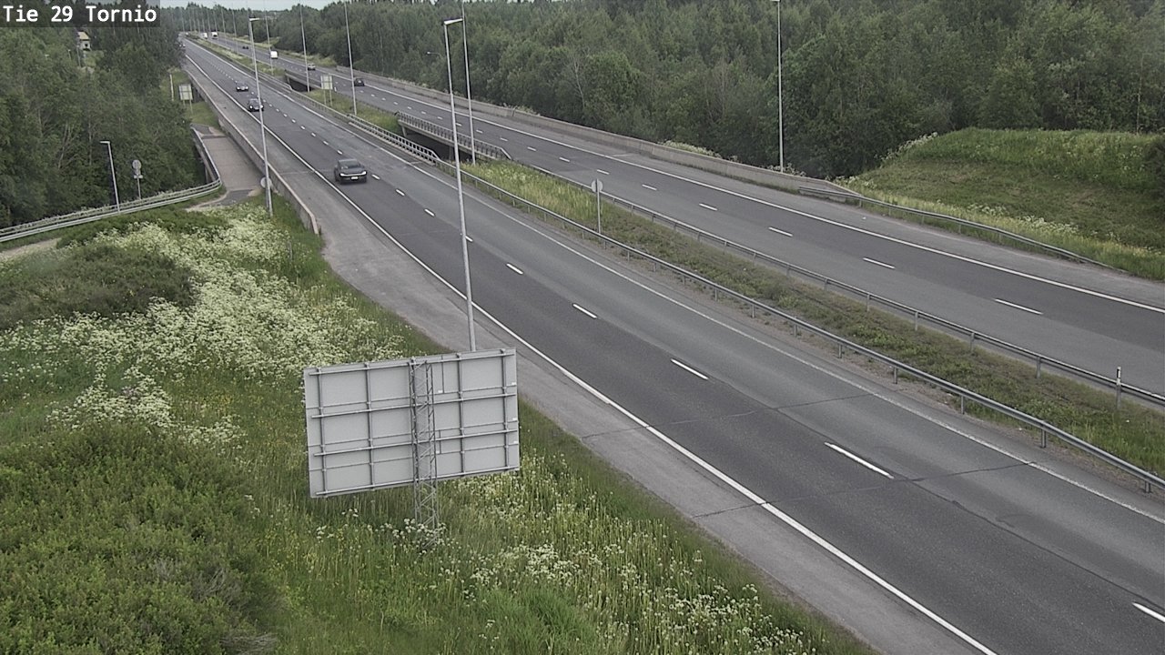 Weather Camera Image Väg 29 Torneå, Tornio, Lappi