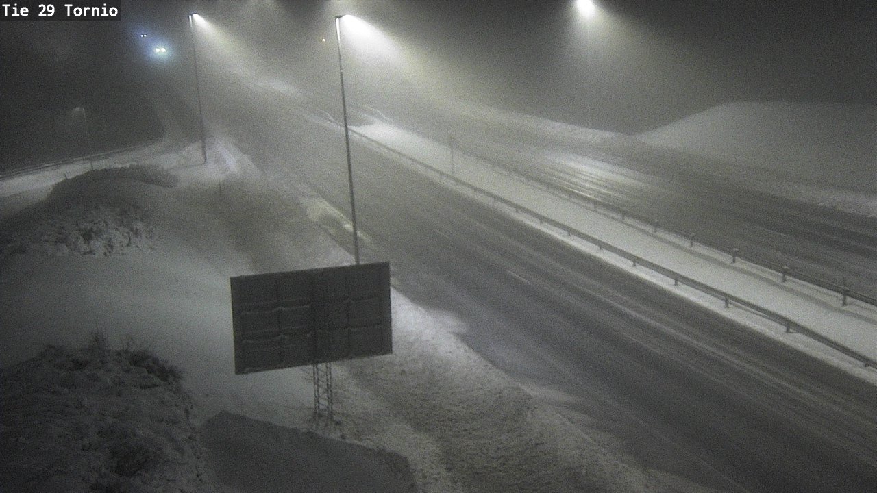 Weather Camera Image Väg 29 Torneå, Tornio, Lappi