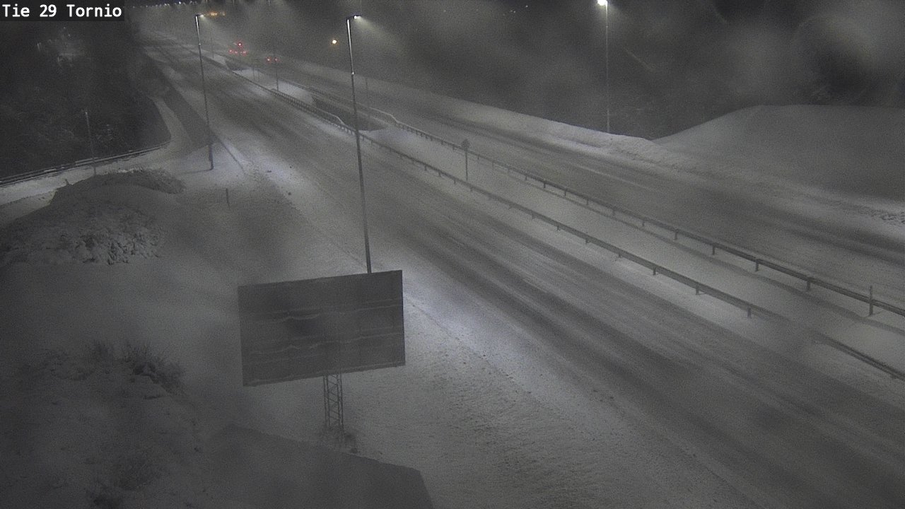 Weather Camera Image Väg 29 Torneå, Tornio, Lappi