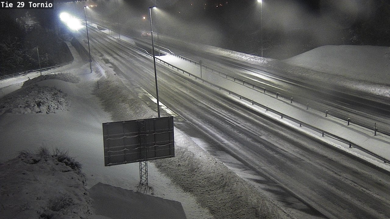 Weather Camera Image Väg 29 Torneå, Tornio, Lappi