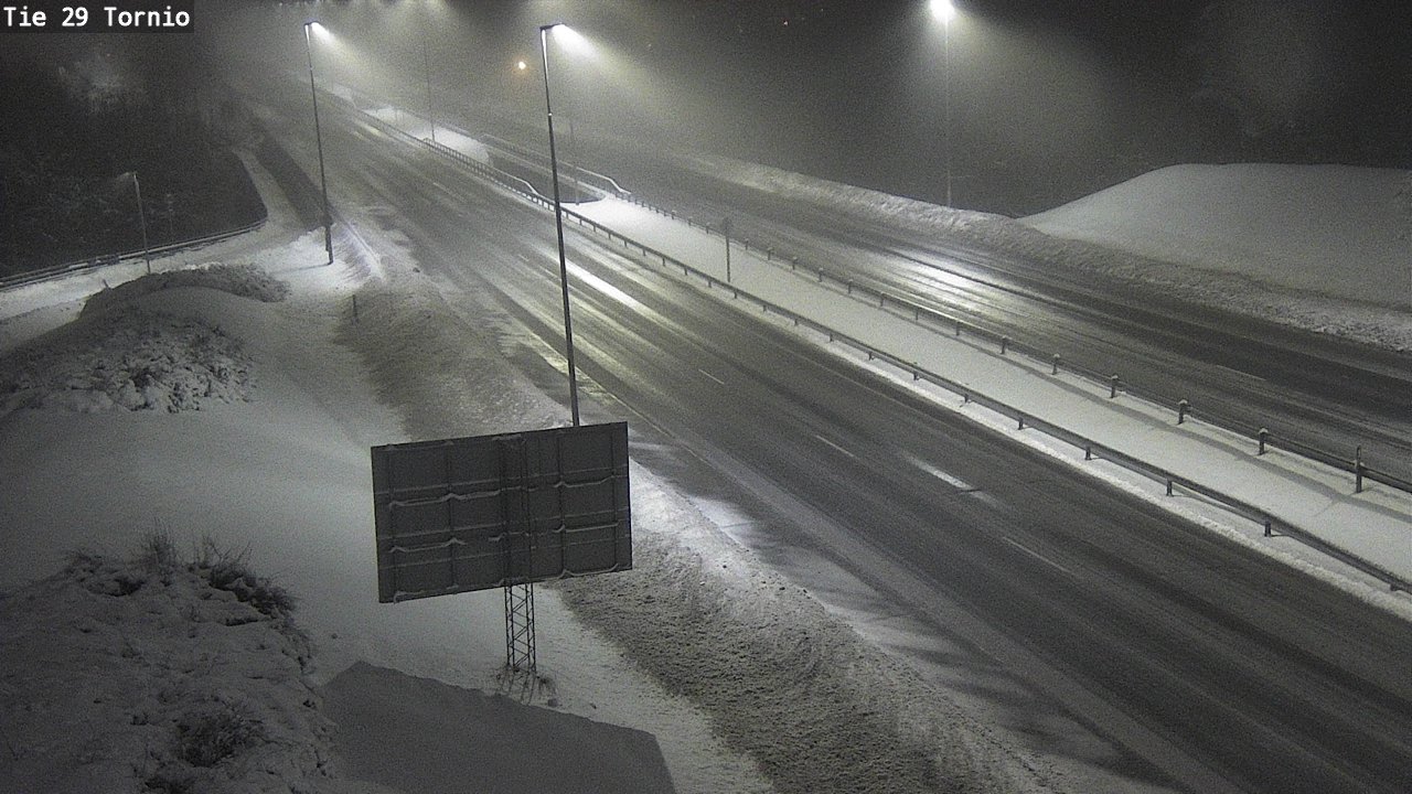 Weather Camera Image Väg 29 Torneå, Tornio, Lappi