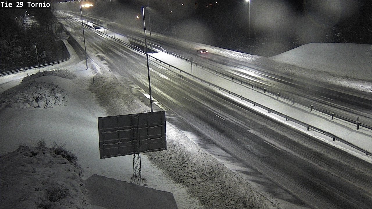 Weather Camera Image Väg 29 Torneå, Tornio, Lappi