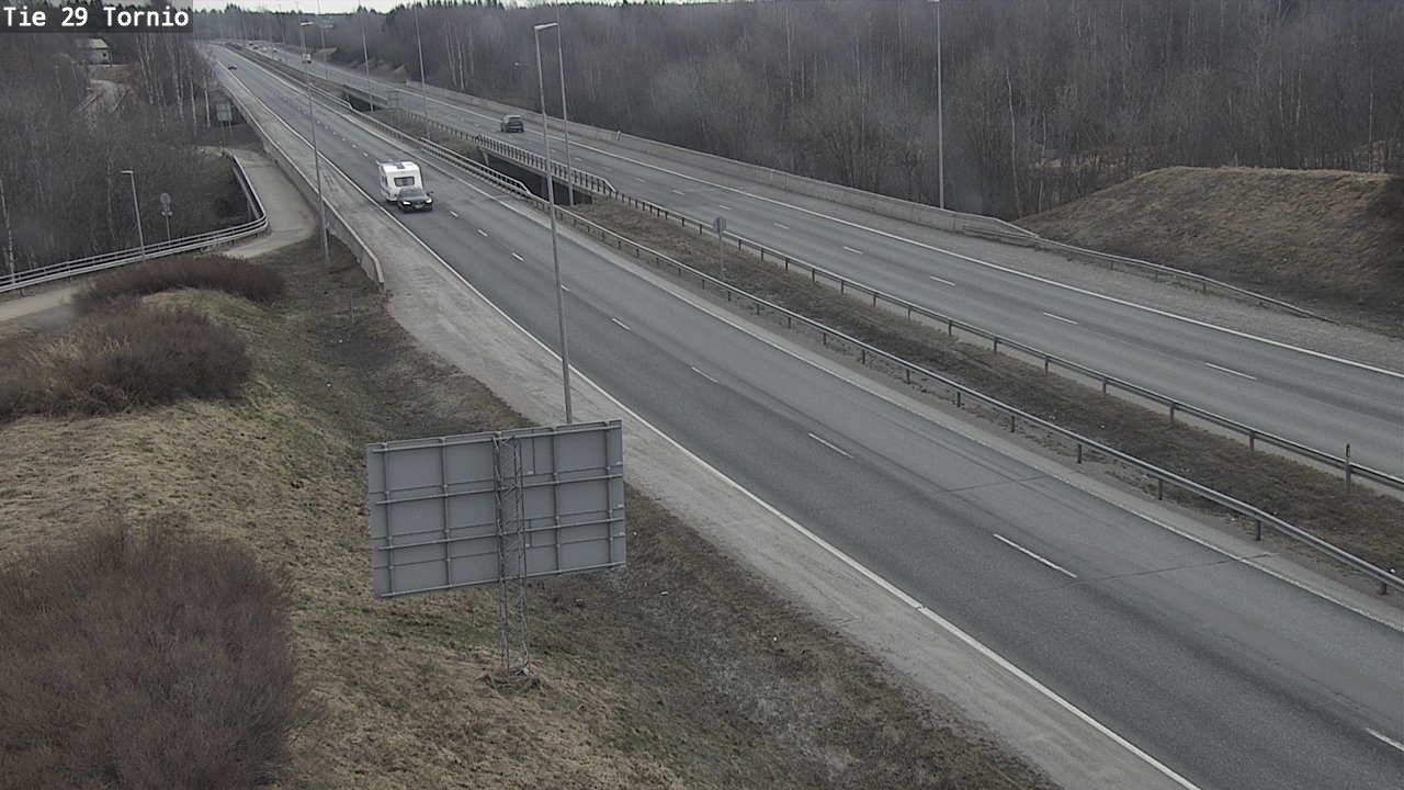 Weather Camera Image Väg 29 Torneå, Tornio, Lappi