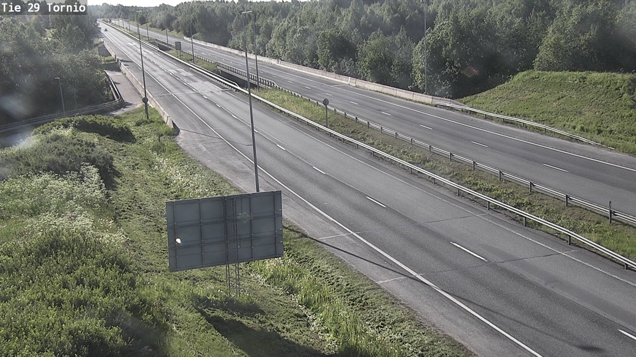 Weather Camera Image Väg 29 Torneå, Tornio, Lappi