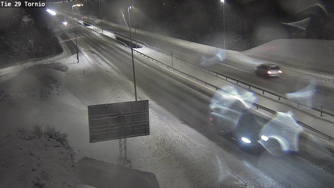 Weather Camera Image Väg 29 Torneå, Tornio, Lappi