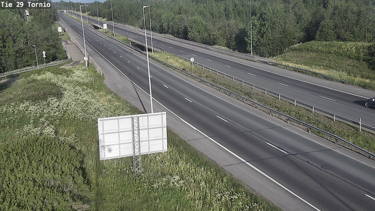 Weather Camera Image Väg 29 Torneå, Tornio, Lappi