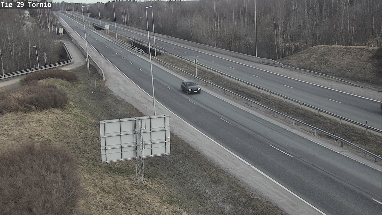 Weather Camera Image Väg 29 Torneå, Tornio, Lappi