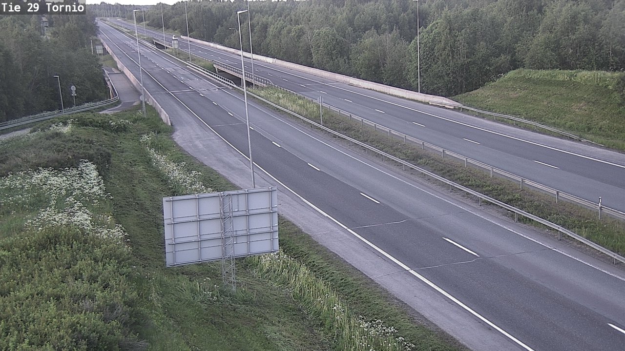 Weather Camera Image Väg 29 Torneå, Tornio, Lappi