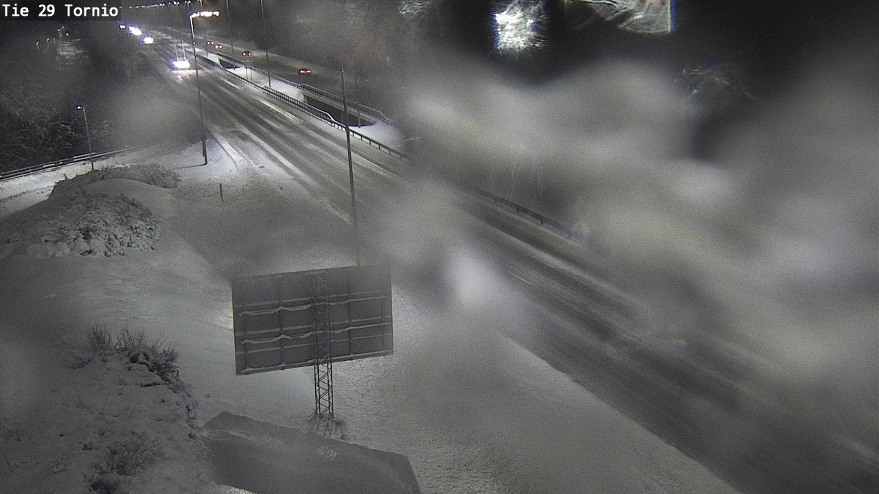 Weather Camera Image Väg 29 Torneå, Tornio, Lappi