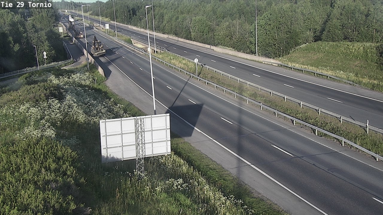 Weather Camera Image Väg 29 Torneå, Tornio, Lappi