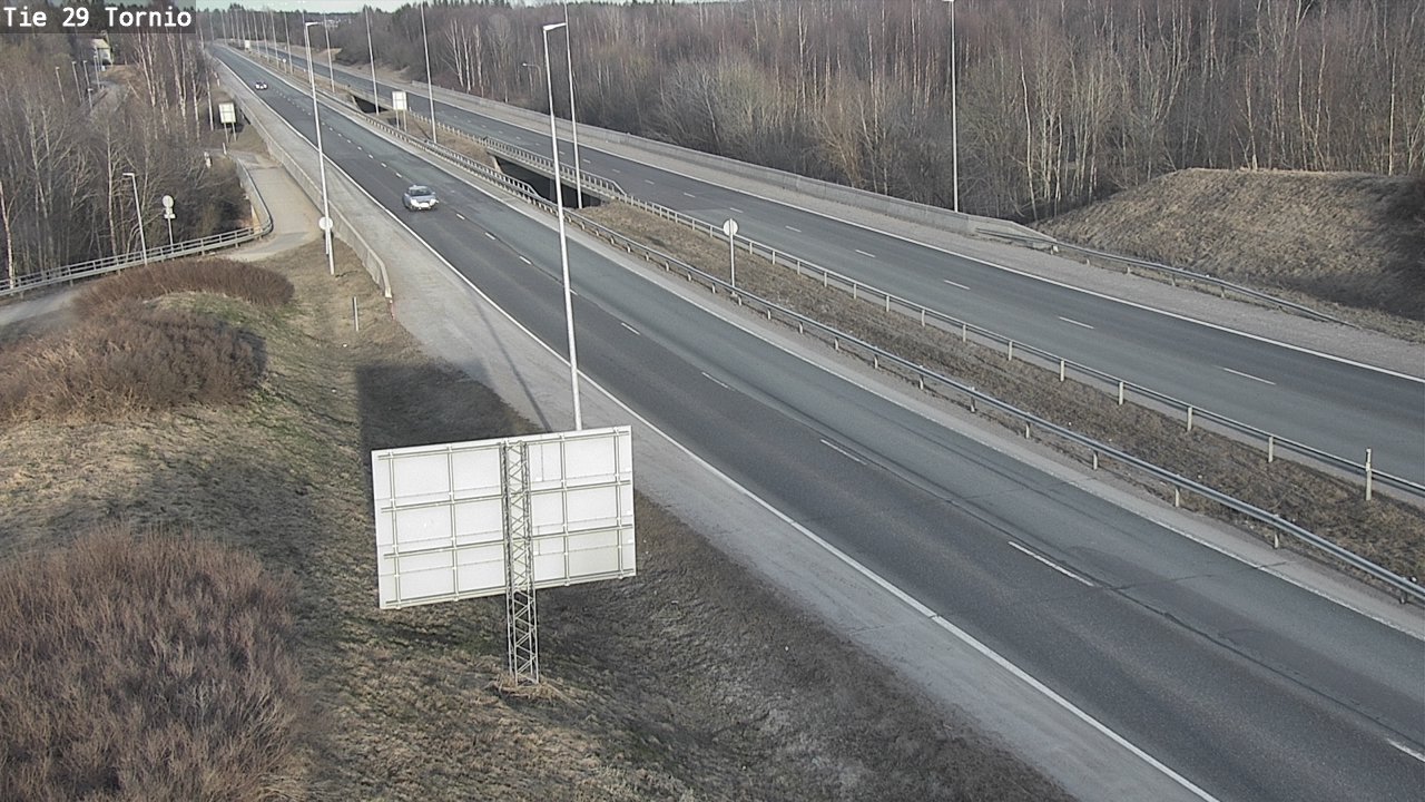 Weather Camera Image Väg 29 Torneå, Tornio, Lappi