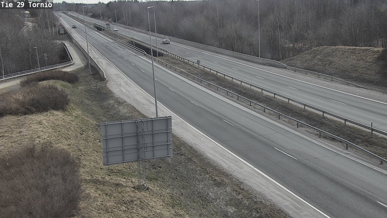 Weather Camera Image Väg 29 Torneå, Tornio, Lappi