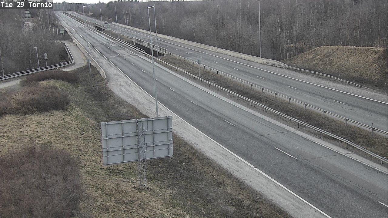 Weather Camera Image Väg 29 Torneå, Tornio, Lappi