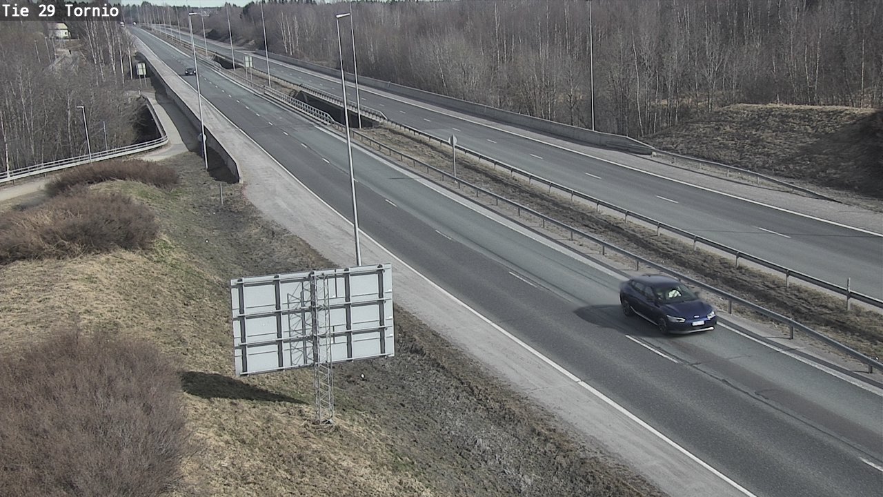 Weather Camera Image Väg 29 Torneå, Tornio, Lappi