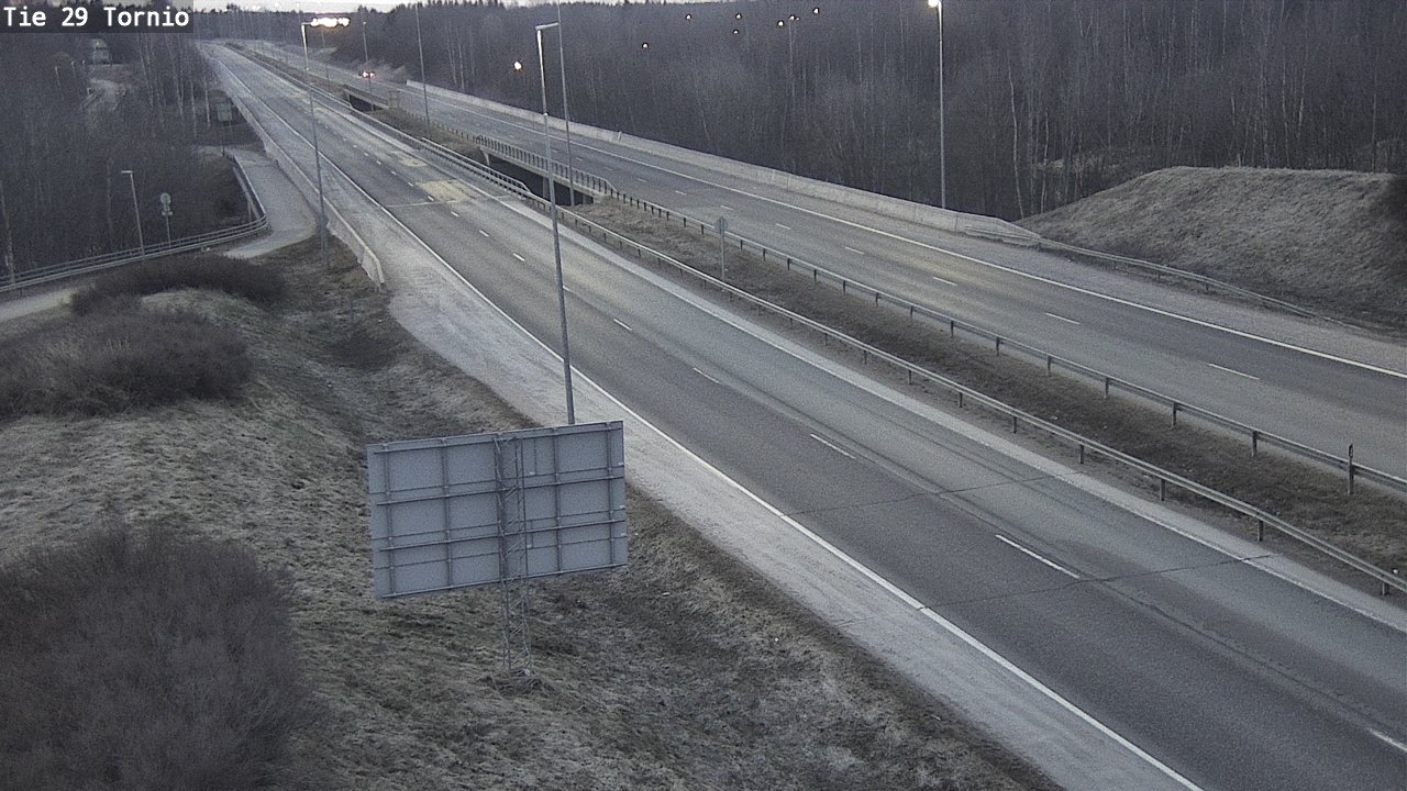 Weather Camera Image Väg 29 Torneå, Tornio, Lappi