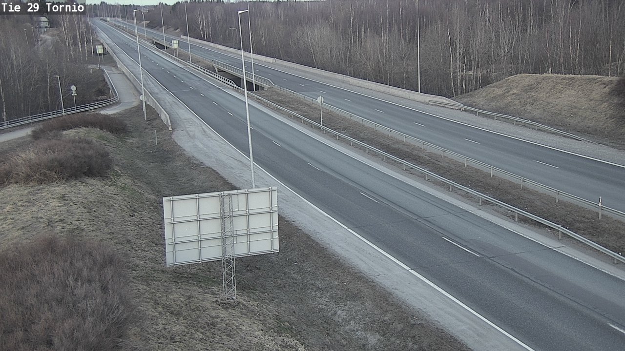 Weather Camera Image Väg 29 Torneå, Tornio, Lappi
