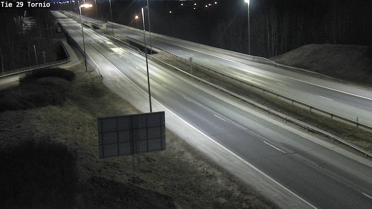 Weather Camera Image Väg 29 Torneå, Tornio, Lappi