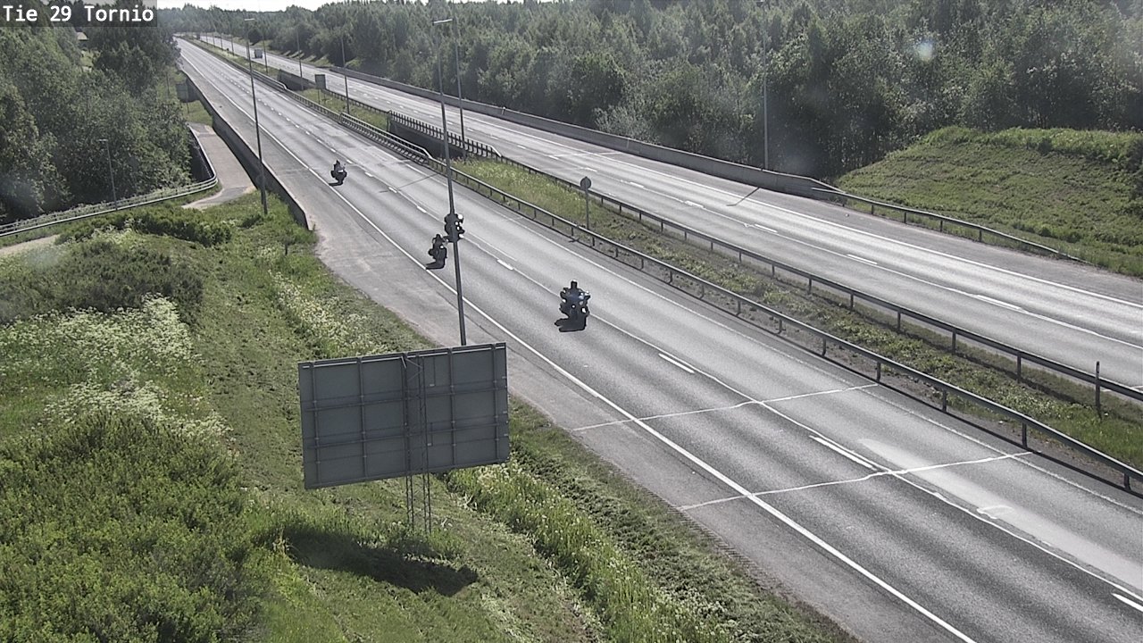 Weather Camera Image Väg 29 Torneå, Tornio, Lappi
