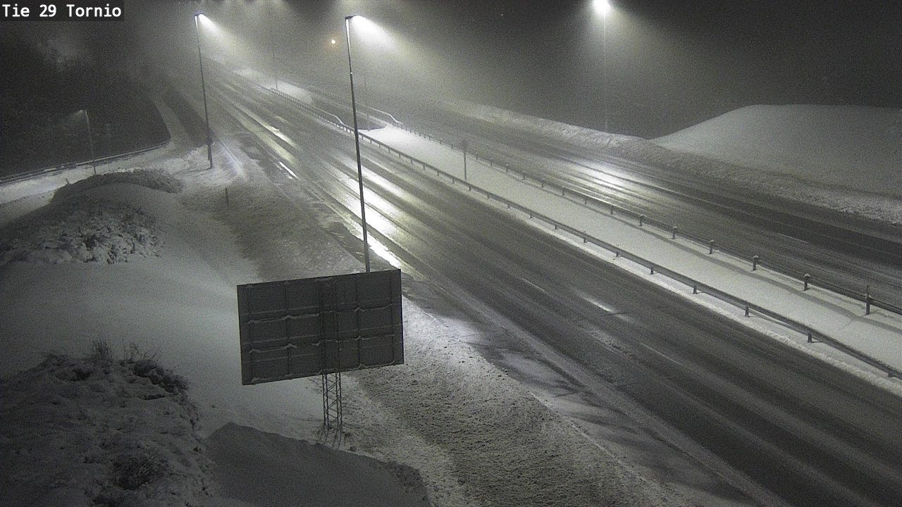 Weather Camera Image Väg 29 Torneå, Tornio, Lappi